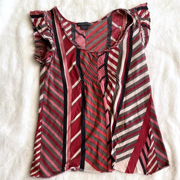 Armani Exchange Red Patterned Top - Picture 1 of 7